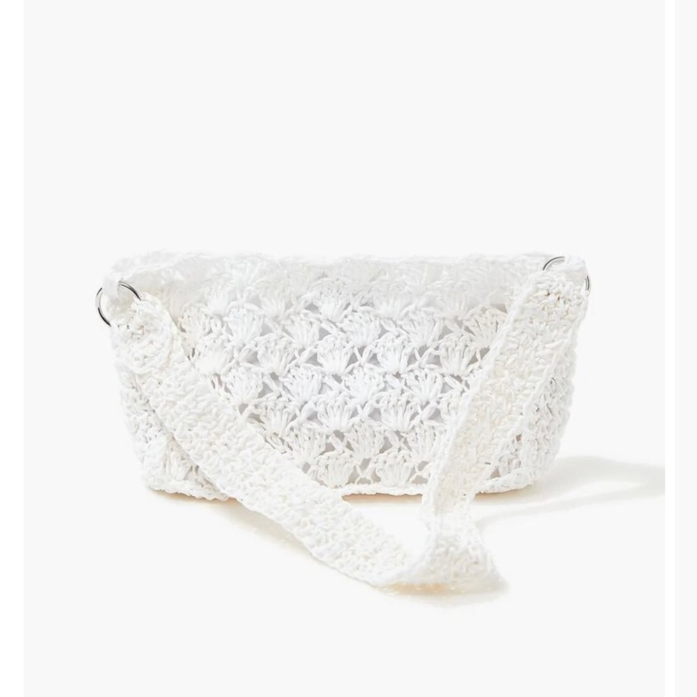 Crochet Baguette Shoulder Bag